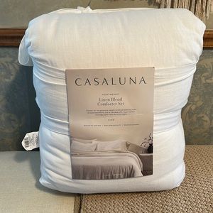 Casaluna linen blend comforter set - King